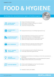Artikel Fachzeitschrift FOOD & HYGIENE: Schwerpunktthema Food Hygiene